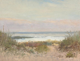 Beach Grass and Waves Painting - Arthur Turnbull Hill — artwork view