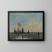 Ruins at Dawn - Arthur Vidal Diehl — framed artwork on a wall