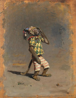 an intelligent monkey - Arthur von Ferraris — artwork view