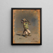 an intelligent monkey - Arthur von Ferraris — framed artwork on a wall