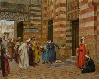 Arrival at the mosque - Arthur von Ferraris — artwork view