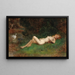 Leda and the Swan - Arthur von Ferraris — framed artwork on a wall