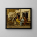 Les Joueurs de dominos - Arthur von Ferraris — framed artwork on a wall
