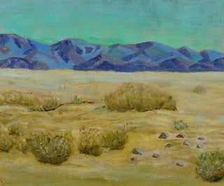 Desert scene with mountains - Arthur Wesley Dow — artwork view