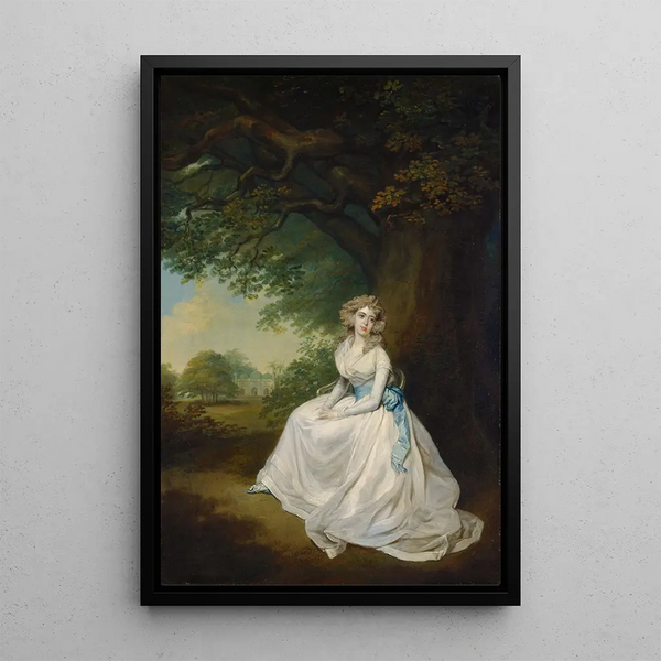 Reproduction of the painting Frances Lady Chambers née Wilton - Arthur William Devis