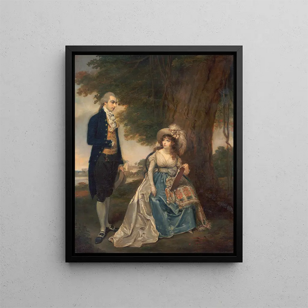 M. and Mrs. Fraser - Arthur William Devis — framed artwork on a wall
