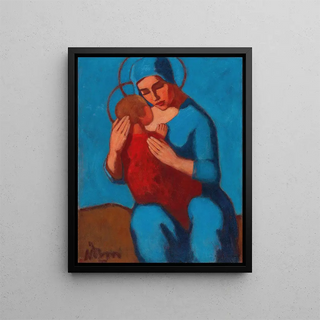 Madonna Mother - Artur Nikodem — framed artwork on a wall