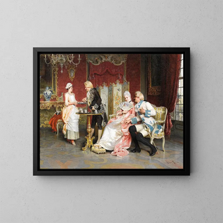 Afternoon Tea - Arturo Ricci — framed artwork on a wall