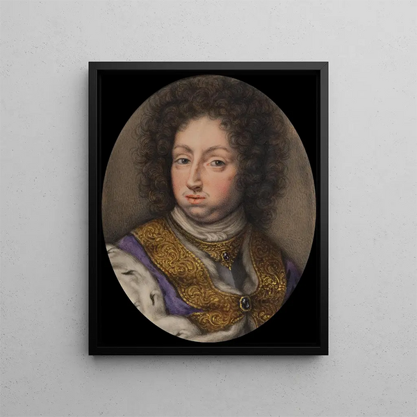 Charles XI, King of Sweden - Arvid Karlsteen — framed artwork on a wall