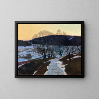 April Evening - Arvid Werner Sundblad — framed artwork on a wall