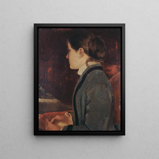 Nomi Renan de profil - Ary Cornelis Renan — framed artwork on a wall