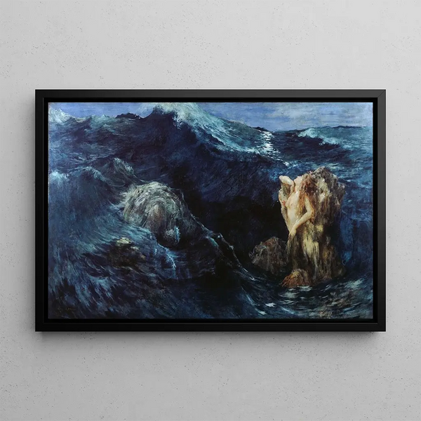 Scylla and Charybdis - Ary Ernest Renan — framed artwork on a wall
