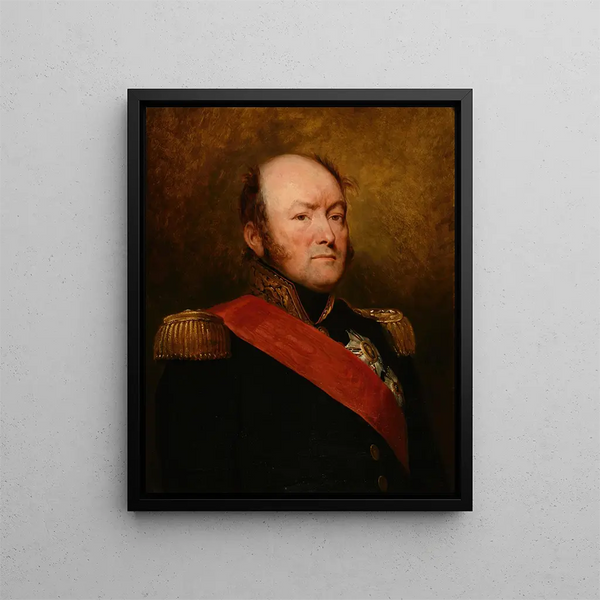 Count Drouet d'Erlon - Ary Scheffer — framed artwork on a wall