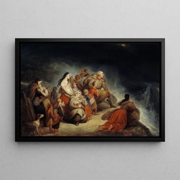 Storm - Ary Scheffer — framed artwork on a wall