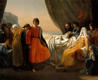 The Death of Saint Louis - Ary Scheffer — artwork view