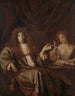 Portrait of Hadriaan Beverland with a prostitute - Ary de Vois — artwork view