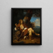 Self-portrait as a hunter - Ary de Vois — framed artwork on a wall