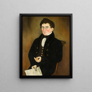John Mayhew - Asahel Lynde Powers — framed artwork on a wall