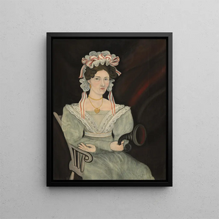Maybe Mrs. William Sheldon - Asahel Powers — framed artwork on a wall
