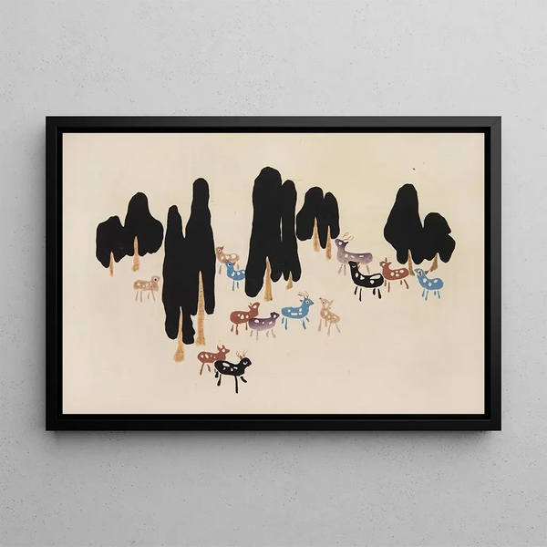 Mokugo zuansh Pl04 - Asai Chū — framed artwork on a wall