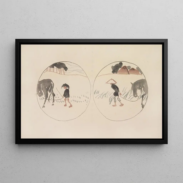 Mokugo zuansh Pl07 - Asai Chū — framed artwork on a wall