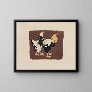 Mokugo zuanshi Pl23 - Asai Chū — framed artwork on a wall