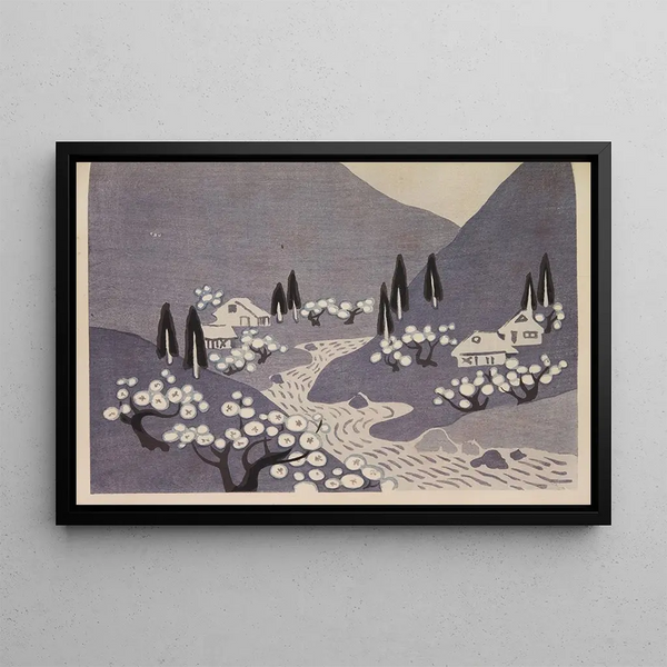 Mokugo zuansh Pl24 - Asai Chū — framed artwork on a wall