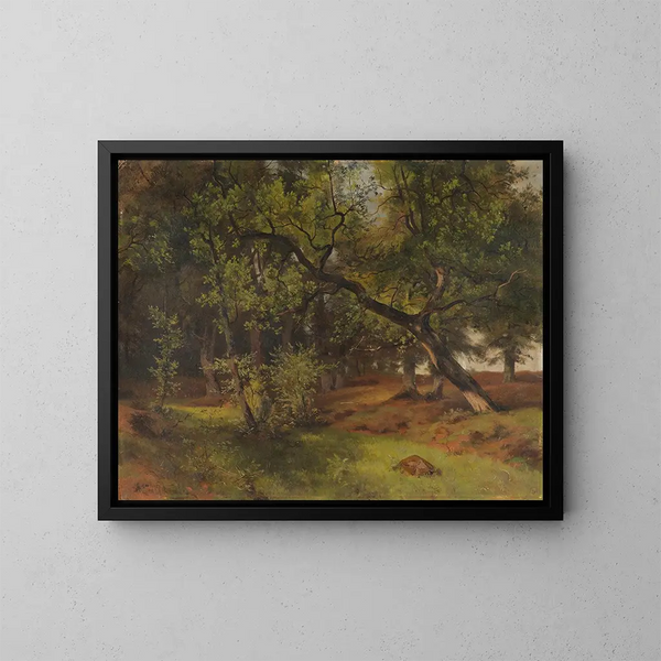 Landscape Painting near Aumhle - Ascan Lutteroth — framed artwork on a wall