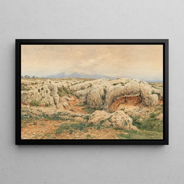 Syracuse Painting - Ascan Lutteroth — framed artwork on a wall