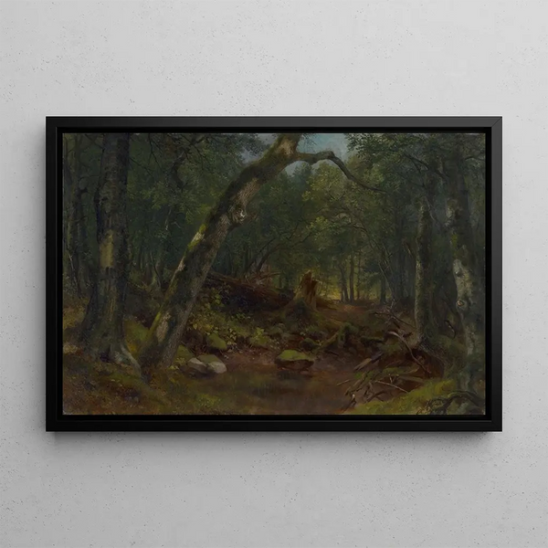 Artists Lane after a shower - Asher Brown Durand — framed artwork on a wall