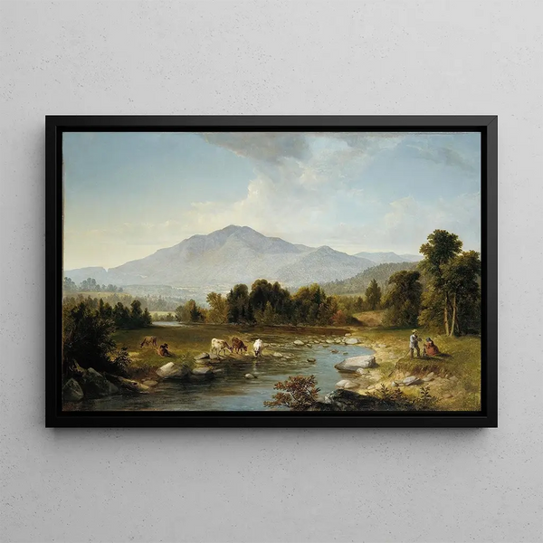 the Shandaken Mountains' Highest Point - Asher Brown Durand — framed artwork on a wall