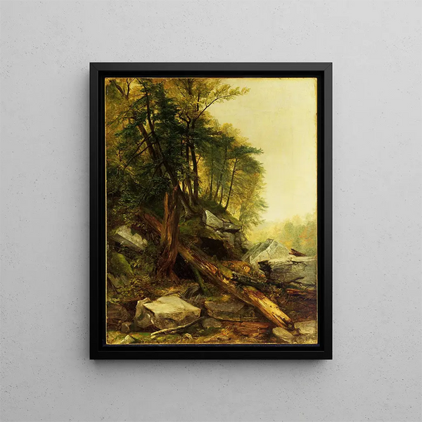 Landscape of Kaaterskill - Asher Brown Durand — framed artwork on a wall