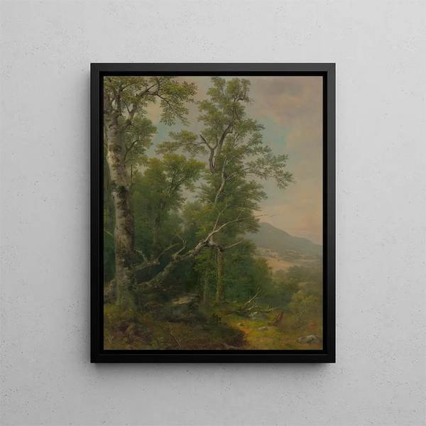 Study of Trees - Asher Brown Durand — framed artwork on a wall
