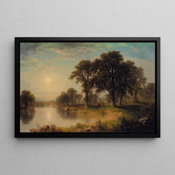Summer Afternoon Painting - Asher Brown Durand — framed artwork on a wall