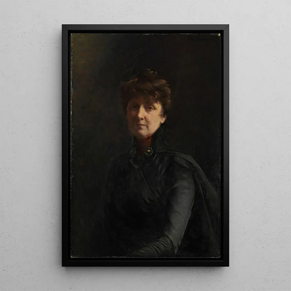 Self-portrait - Asta Nørregaard — framed artwork on a wall