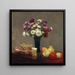 Asters and fruits on a table - Henri Fantin-Latour — framed artwork on a wall
