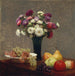 Asters and fruits on a table - Henri Fantin-Latour — artwork view