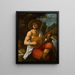 a Shepherd Playing the Cether - Astolfo Petrazzi — framed artwork on a wall