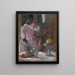 Rose Painting featuring the table - Astrid Holm — framed artwork on a wall