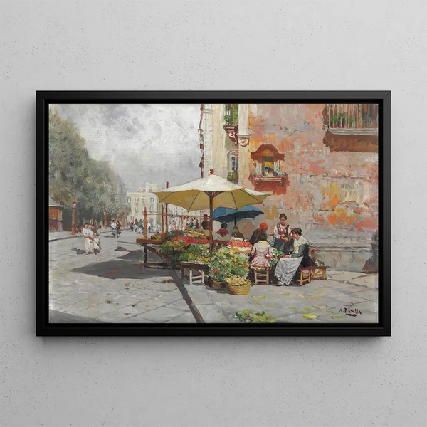 Sul Vomero Napoli - Attilio Pratella — framed artwork on a wall