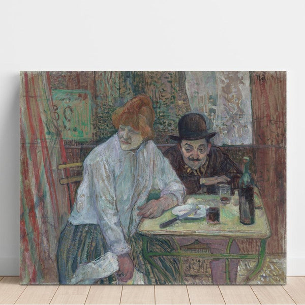 Reproduction of the painting of the Café La Mie - Henri de Toulouse-Lautrec