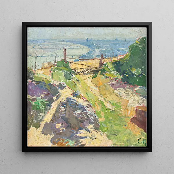 Au Eichelhof à Nudorf - Carl Moll — framed artwork on a wall