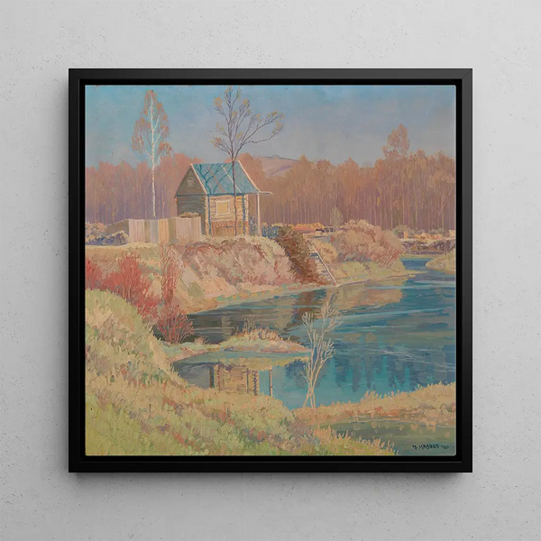 By the lake edge - Max Kahrer — framed artwork on a wall