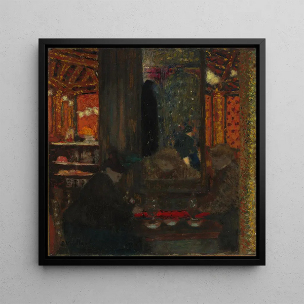At the café - Édouard Vuillard — framed artwork on a wall