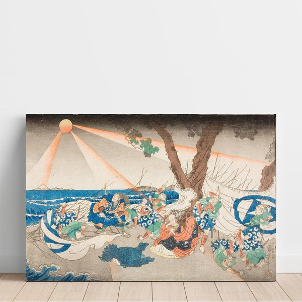 Reproduction of the painting of the Tatsunokuchi Cemetery, in Sagami Province - Utagawa Kuniyoshi