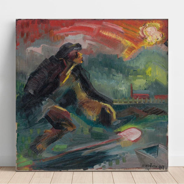 Reproduction of the painting Dawn - Arnold Peter Weisz-Kubínčan