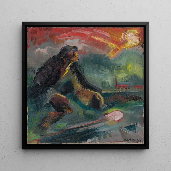 Dawn - Arnold Peter Weisz-Kubnan — framed artwork on a wall
