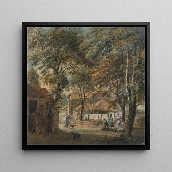 Auberge de mi-chemin Sadler's Wells - Paul Sandby — framed artwork on a wall