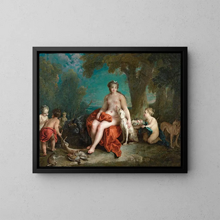 Diane au repos - Auger Lucas — framed artwork on a wall