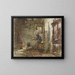 Potato peeler - August Allebé — framed artwork on a wall